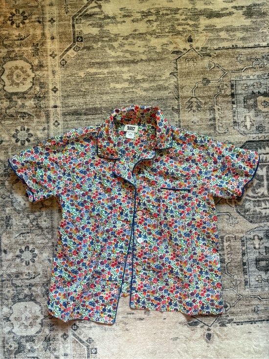 Sleepy Jones Other - Sleepy jones floral pajama top button down blouse size S cotton